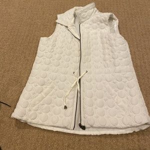 White Patterned Vest
